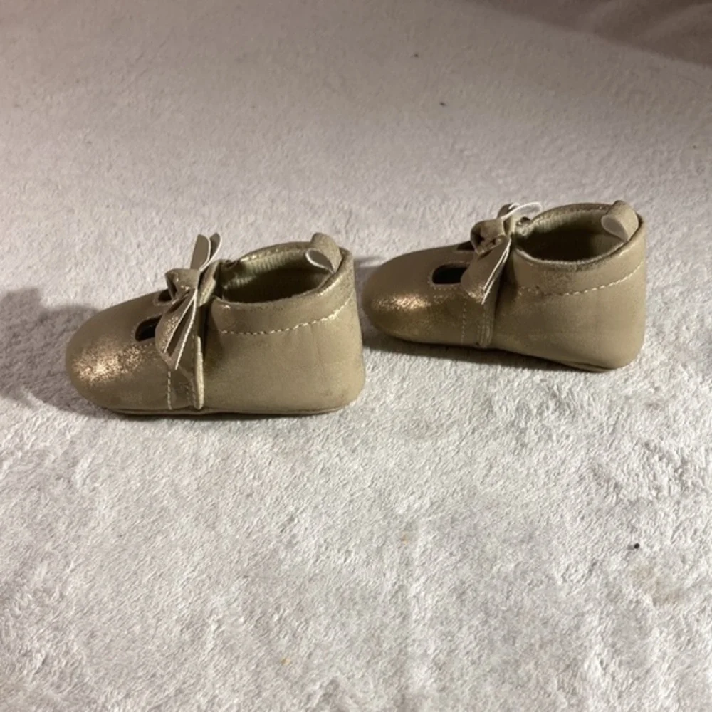 Just One You Carter’s Metallic Gold Baby Moccasins